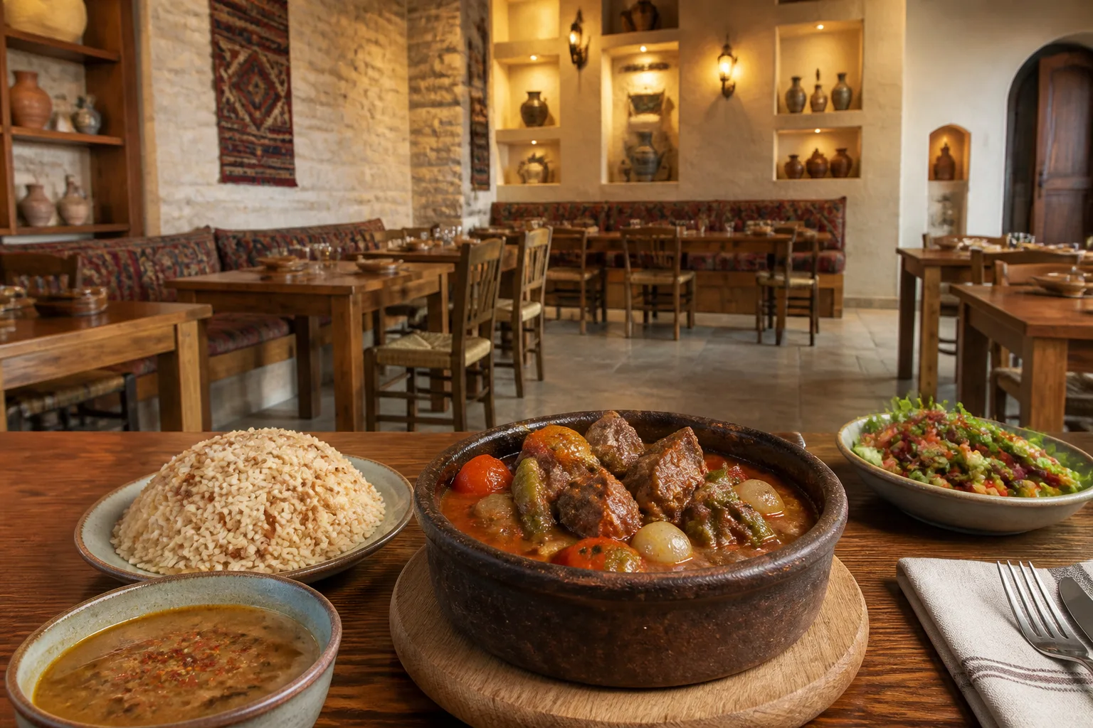 Anadolu restoran ve yemek fotoğrafı