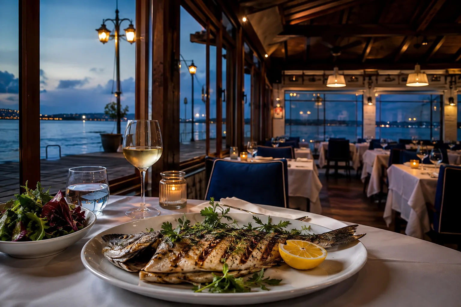 Mavi İskele restoran ve yemek fotoğrafı