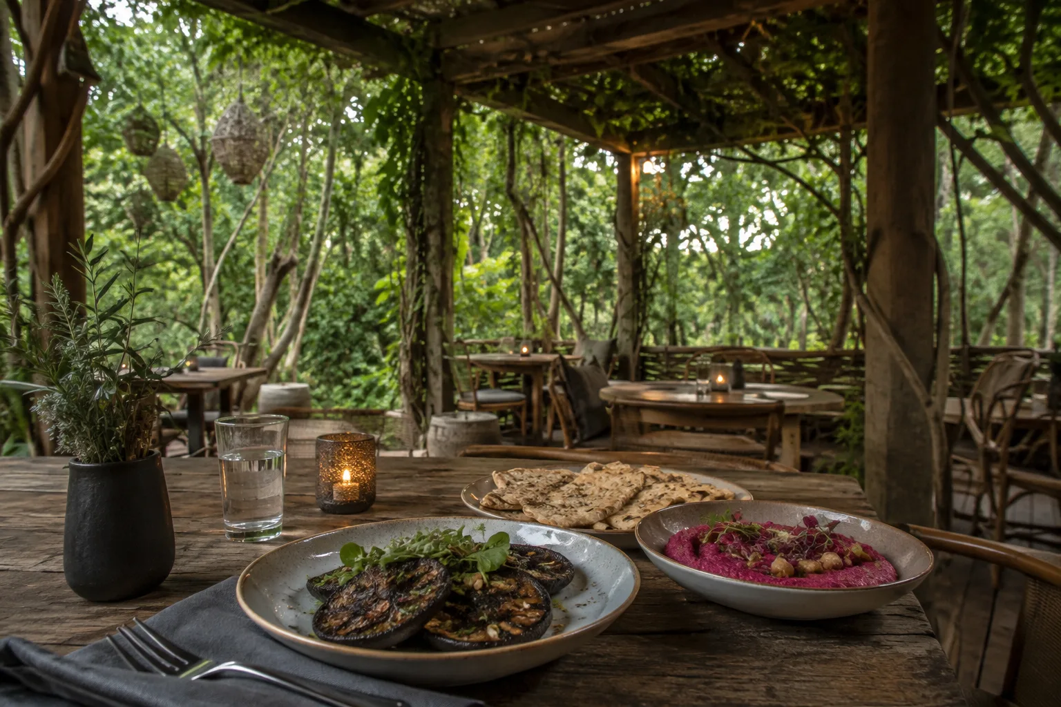 Orman restoran ve yemek fotoğrafı